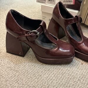 Circus by Sam Edelman Burgundy Platform Mary Janes